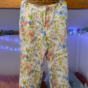 Brooks Brothers Irish Linen Floral Pants